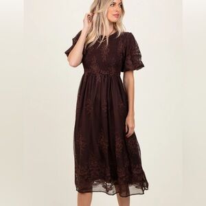 Pinkblush Brown Maxi Dress